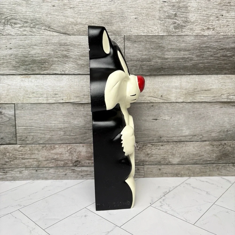 Loony Tunes Sylvester Cat Clock Warner Brothers 1995 Incomplete Doesn't Work